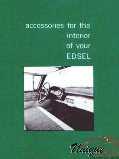 1958 Edsel Accessories Brochure Page 9